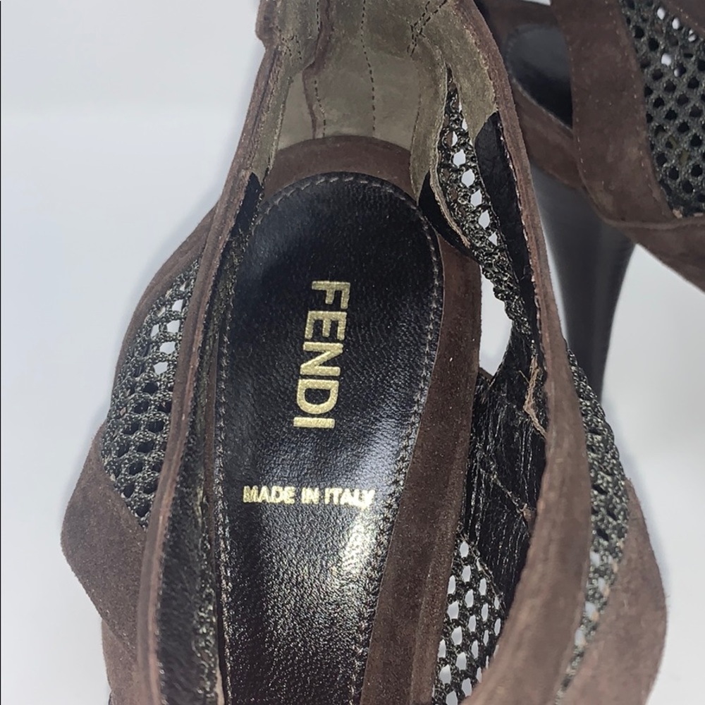 Fendi Dark Brown Heels - Picture 3 of 8